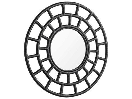 Cyan Design Comoros Black Round Wall Mirror