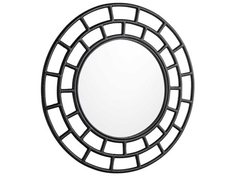 Cyan Design Comoros Black Round Wall Mirror