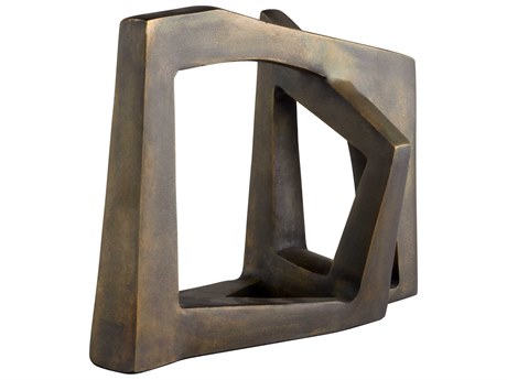Cyan Design Textured Bronze Conundrum Sculpture