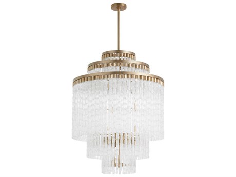 Cyan Design Nob 18-Light Aged Brass Tiered Chandelier