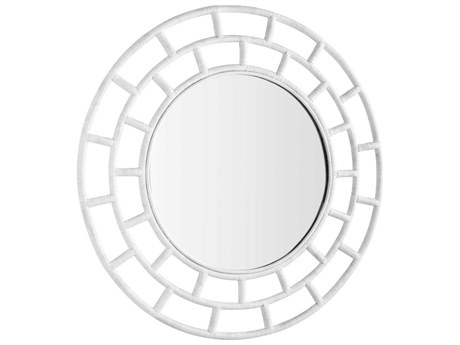 Cyan Design Comoros White Round Wall Mirror
