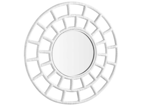 Cyan Design Comoros White Round Wall Mirror