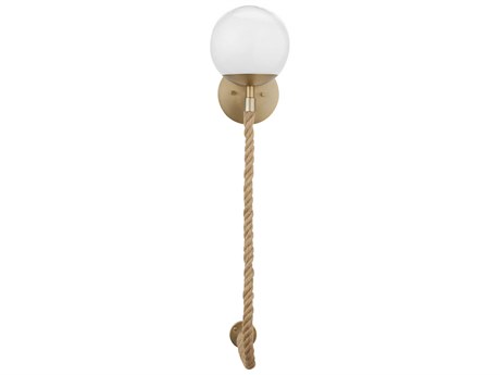 Cyan Design Rockport 1-Light Aged Brass Brown Wall Sconce
