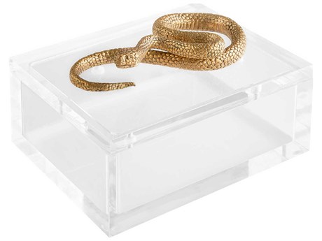 Cyan Design Clear Brass Snake Box Clear