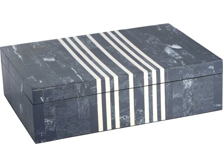 Cyan Design Blue White Lapis Box