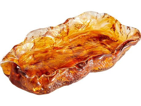 Cyan Design Amber Molten Serving Tray