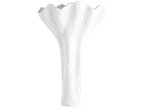 Cyan Design White Tulip Vase
