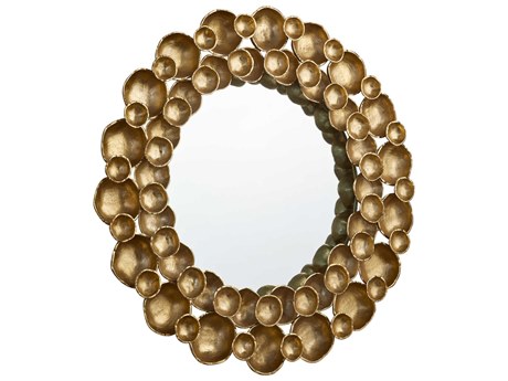 Cyan Design Gala Antique Brass Round Wall Mirror