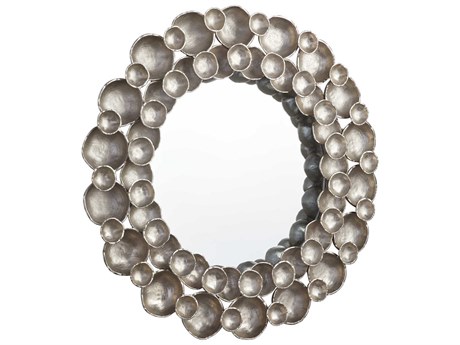 Cyan Design Gala Antique Nickel Round Wall Mirror