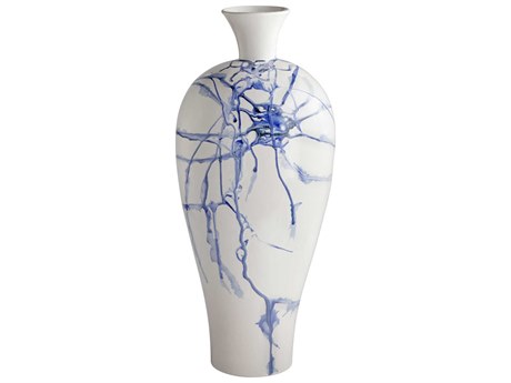 Cyan Design White Cobalt Blue Black Neos Vase