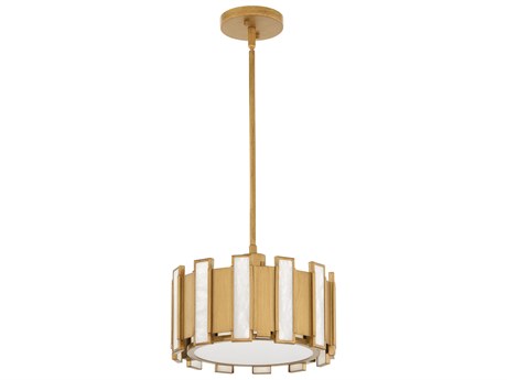 Cyan Design Volterra 1-Light Aged Brass Drum Round Mini Pendant
