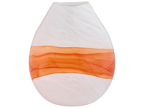Cyan Design Pacaya White Orange Vase