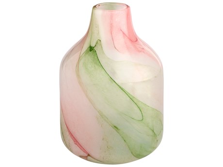 Cyan Design Fern White Spring Green Vase