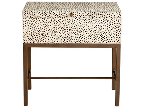 Cyan Design Gaborone Off White Brown Antique Brass Storage Case