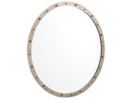 Cyan Design Odraz Nickel Gold Wall Mirror Oval