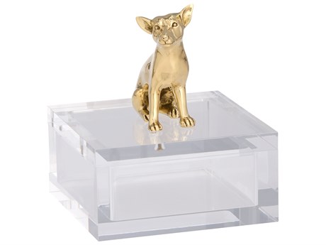 Cyan Design Lago Clear Brass Jewelry Box