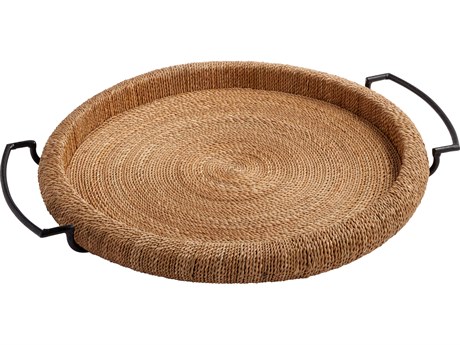 Cyan Design Montego Natural Matte Black Serving Tray