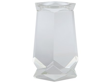 Cyan Design Faceted Pillar Clear Candle Holder