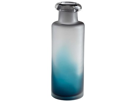 Cyan Design Neptune Blue / Clear 12" High Vase