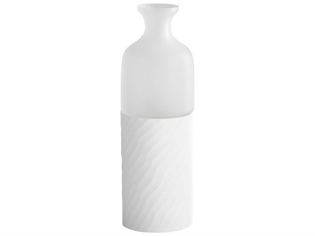 Cyan Design Sereno Clear / White 15" High Vase