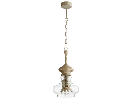 Cyan Design 1-Light White Wash Glass Mini Pendant