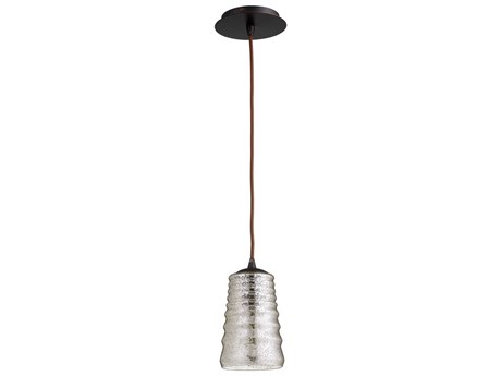 Cyan Design Ariel 1-Light Oiled Bronze Glass Mini Pendant