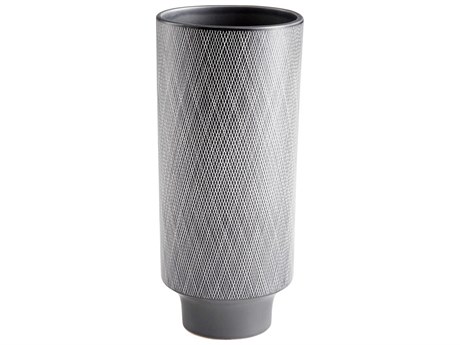 Cyan Design San Leandro Matt Grey / White Vase