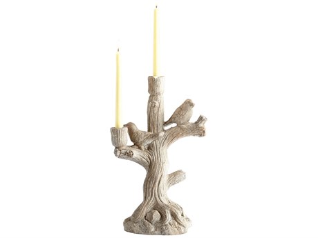 Cyan Design Look Out Weathered Stone Candle Holder
