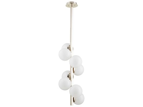 Cyan Design 8-Light Polished Nickel Glass Globe Pendant