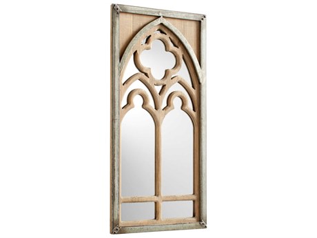 Cyan Design Carlita Galvanized Metal / Natural Wood Mirror