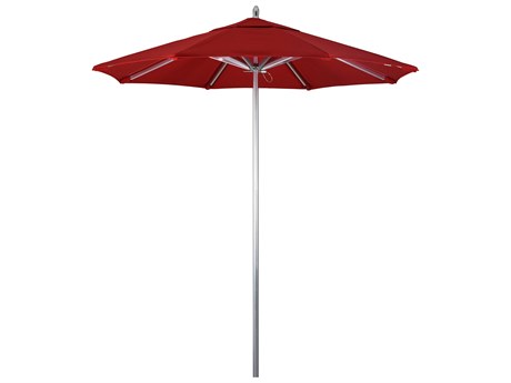 California Patio Umbrella Custom Rodeo Series 7.5 Foot Octagon Market Aluminum Patio Umbrella with Push Lift System