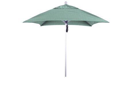 California Umbrella Custom Venture Series 6 Foot Square Market Aluminum Umbrella with Push Lift System