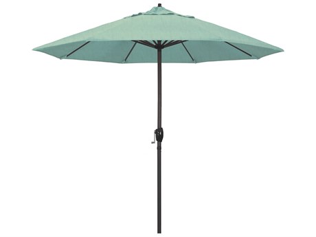 California Umbrella Custom Casa Series 9 Foot Octagon Umbrella with Crank Lift System