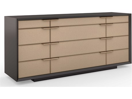 Caracole Classic All Wrapped Up Brown 12-Drawers Triple Dresser