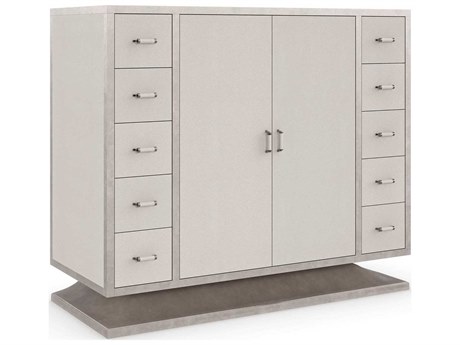 Caracole Classic What's in Store 10-Drawers White Birch Wood Double Dresser