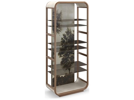 Caracole Classic Fairmont Gold Hardwood Bar Cabinet