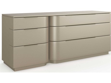 Caracole Oblique 6-Drawers Hardwood Double Dresser
