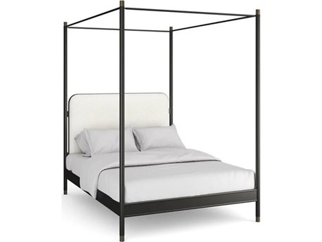 Caracole Classic Campaign Queen Bed with Canopy
