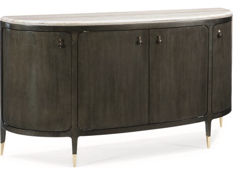 Caracole Classic Serve Yourself 72" Stone Top Demilune Buffet