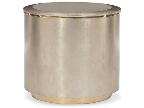 Caracole Classic All Around Living Round Auric Gold Bullion Coffee Table