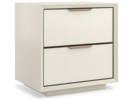Caracole Classic Double Wrap 2-Drawers Champagne Hardwood Nightstand