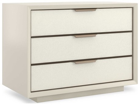 Caracole Classic Triple Wrap 3-Drawers Champagne Hardwood Nightstand