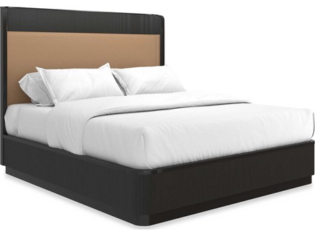Caracole Classic Fall In Love Black Birch Wood King Platform Bed