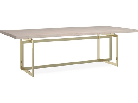 Caracole Classic Wish You Were Here Rectangular Concrete Dining Table