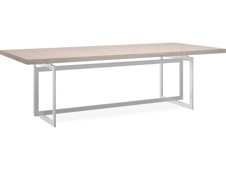 Caracole Classic Wish You Were Here Rectangular Faux Marble Dining Table