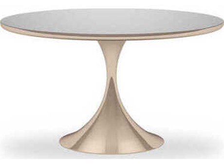 Caracole Classic Semper Round Mirror Dining Table