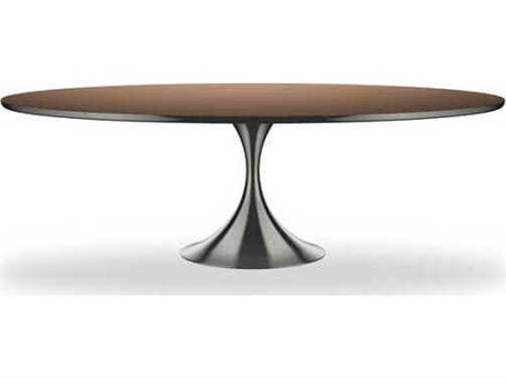 Caracole Classic Semper Oval Mirror Dining Table