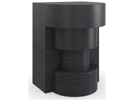 Caracole Kelly Hoppen Sam Demilune Resin End Table