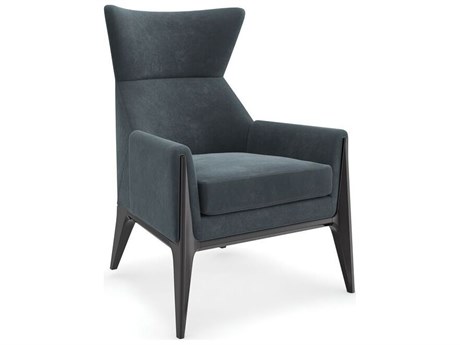 Caracole Modern Metro Boundless 30" Green Fabric Accent Chair
