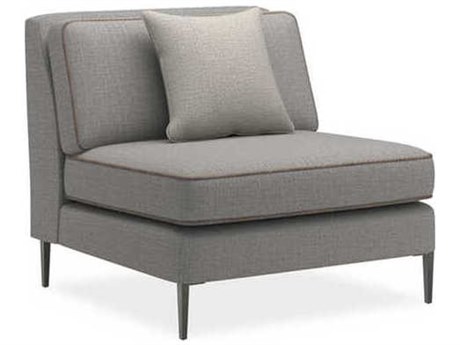 Caracole Modern Artisan Remix Remixless Gray Fabric Accent Chair